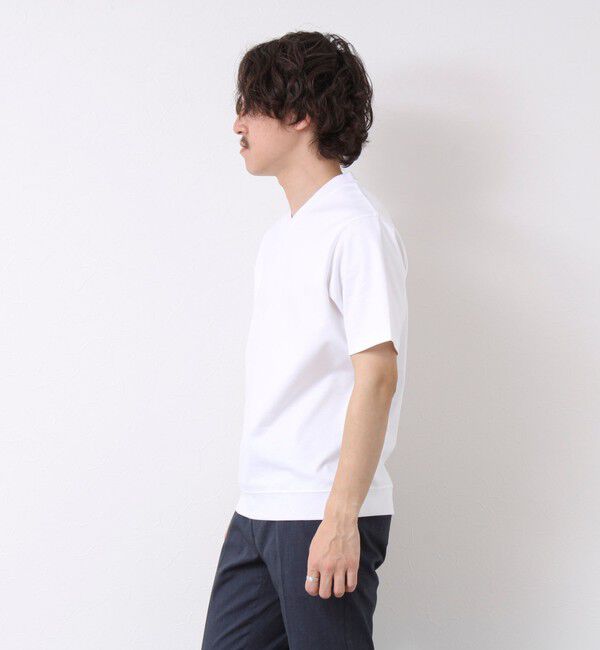 NOLLEY'S goodman「《ビジカジ対応》シルケットスムース Vネック ドレスTシャツ 25SS」|Tシャツ・カットソー|