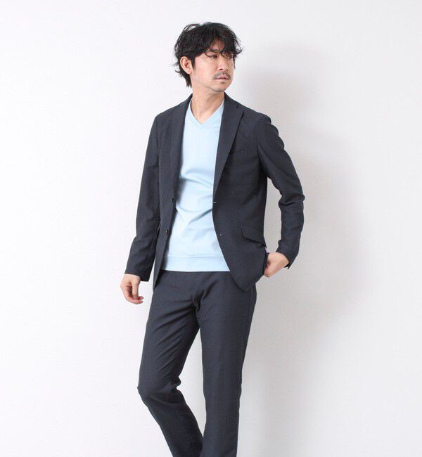 NOLLEY'S goodman「《ビジカジ対応》シルケットスムース Vネック ドレスTシャツ 25SS」|Tシャツ・カットソー|