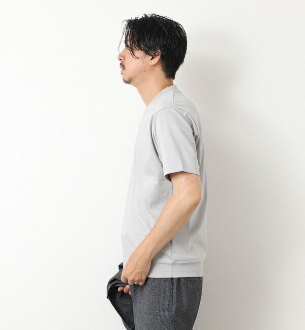 NOLLEY'S goodman「《ビジカジ対応》シルケットスムース Vネック ドレスTシャツ 25SS」|Tシャツ・カットソー|