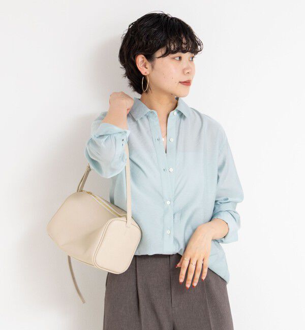 NOLLEY'S sophi「《セットアップ対応》シアーローン２WAYシャツ」|シャツ・ブラウス|