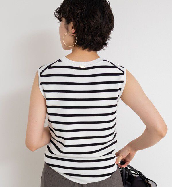 NOLLEY'S sophi「《アンサンブル対応/手洗い可能》マルチファンクション総針ノースリーブプルオーバーニット」|ニット・セーター|