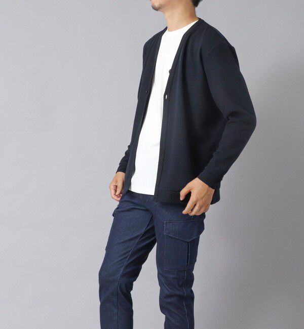 NOLLEY'S goodman「【ACTIVE SECT】《限定展開》ストレッチミラノリブワンボタンカーディガン 25AW」|カーディガン|