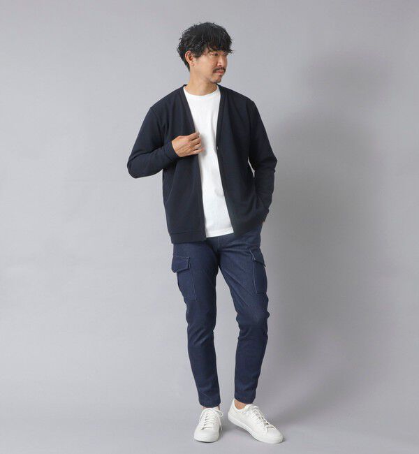 NOLLEY'S goodman「【ACTIVE SECT】《限定展開》ストレッチミラノリブワンボタンカーディガン 25AW」|カーディガン|