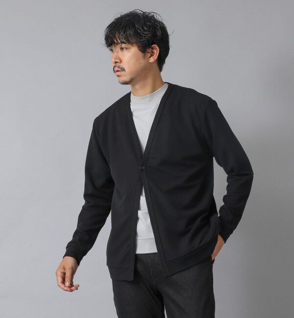 NOLLEY'S goodman「【ACTIVE SECT】《限定展開》ストレッチミラノリブワンボタンカーディガン 25AW」|カーディガン|