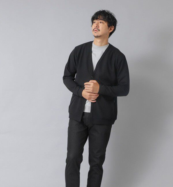NOLLEY'S goodman「【ACTIVE SECT】《限定展開》ストレッチミラノリブワンボタンカーディガン 25AW」|カーディガン|