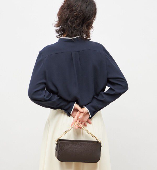 NOLLEY'S「ウォッシャブルストレッチジョーゼットボウタイ風ブラウス」|シャツ・ブラウス|