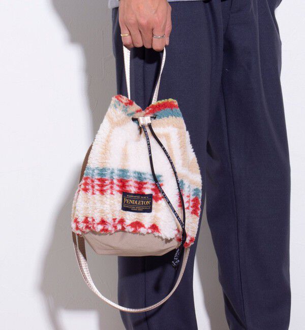 GLOSTER「【PENDLETON/ペンドルトン】別注HARDING ボアミニショルダー 巾着ショルダー 2WAY」|ショルダー・メッセンジャー|
