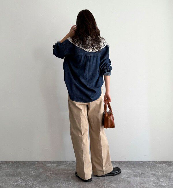 fredy emue「【低身長サイズ34有り】チノタックパンツ」|チノ|