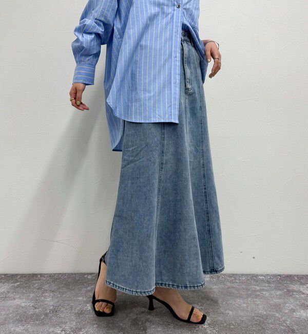 fredy emue「デニムフレアスカート」|スカート|