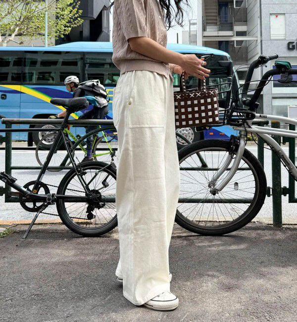 fredy emue「ライトオンスデニムベイカーイージーパンツ」|デニム|