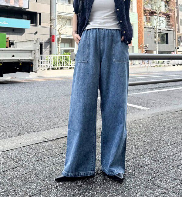 fredy emue「ライトオンスデニムベイカーイージーパンツ」|デニム|