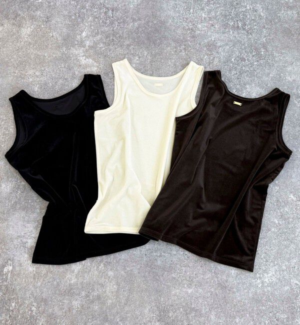 fredy emue「ベロアタンクトップ」|タンクトップ|