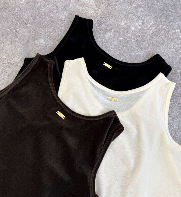 fredy emue「ベロアタンクトップ」|タンクトップ|