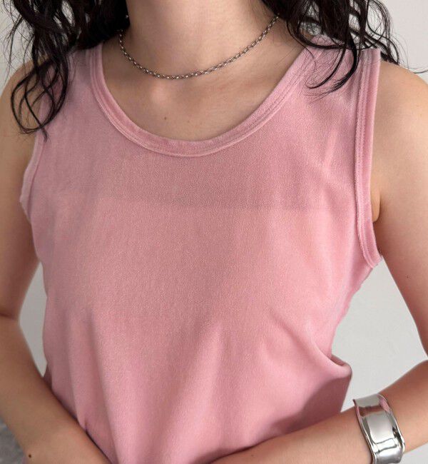 fredy emue「ベロアタンクトップ」|タンクトップ|