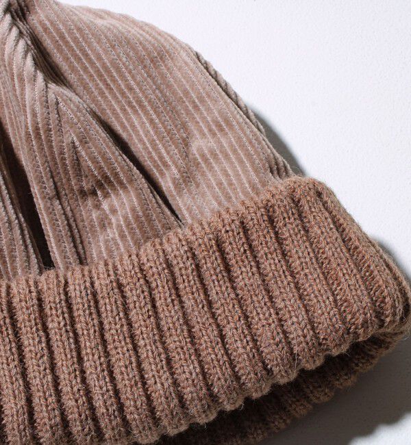 GLOSTER「【GLOSTER/グロスター】コーデュロイ ロールワッチ ニット帽」|ニット帽|