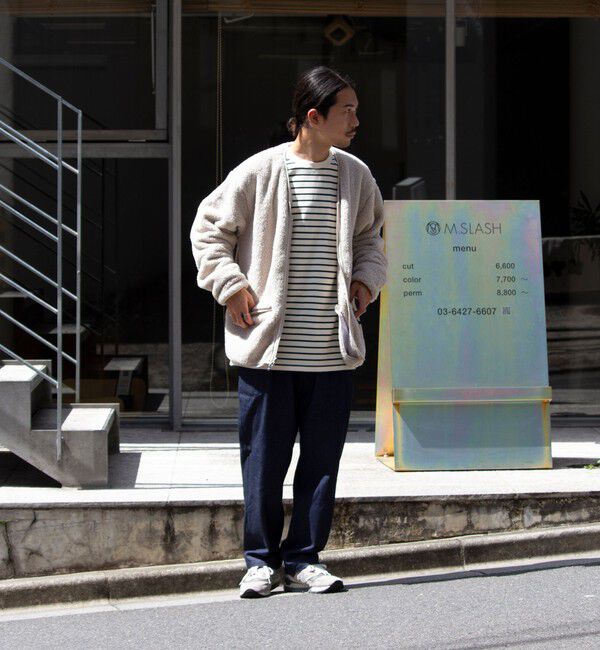 GLOSTER「【Franklin Climbing】カスケード シェルパフリースカーディガン」|カーディガン|