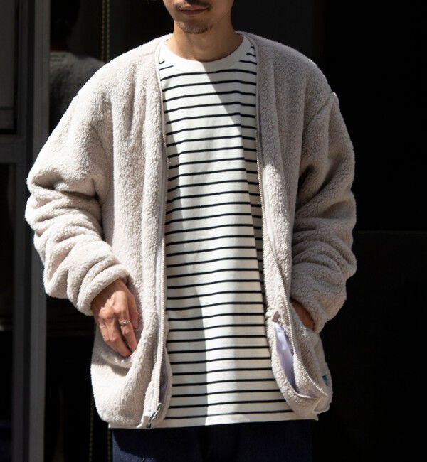 GLOSTER「【Franklin Climbing】カスケード シェルパフリースカーディガン」|カーディガン|