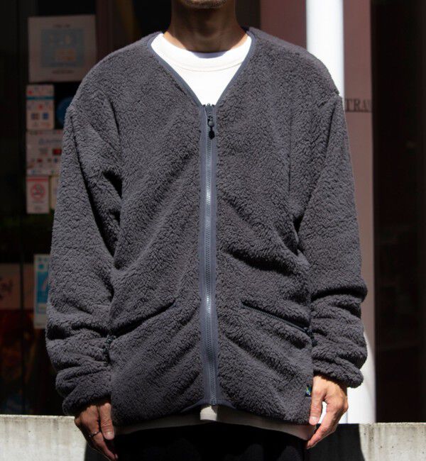 GLOSTER「【Franklin Climbing】カスケード シェルパフリースカーディガン」|カーディガン|