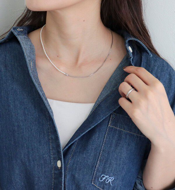 fredy emue「ドロップパールフックネックレス」|ネックレス|