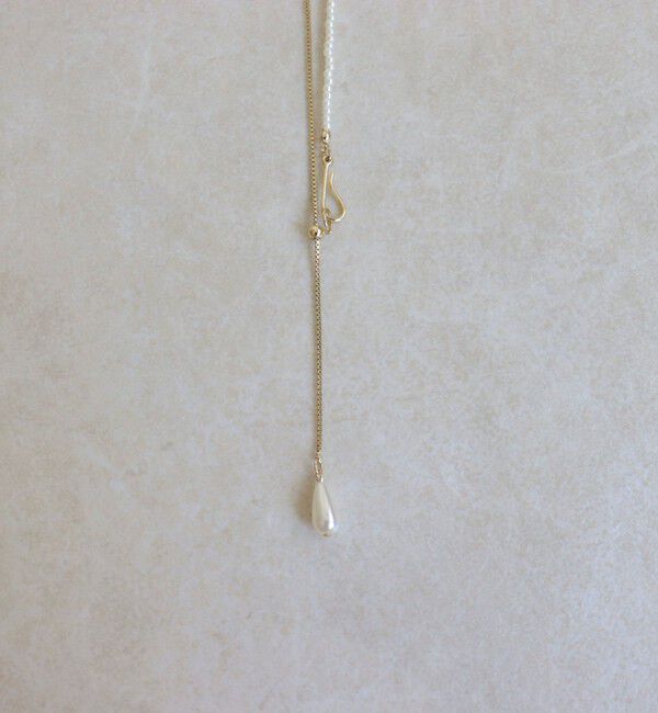 fredy emue「ドロップパールフックネックレス」|ネックレス|