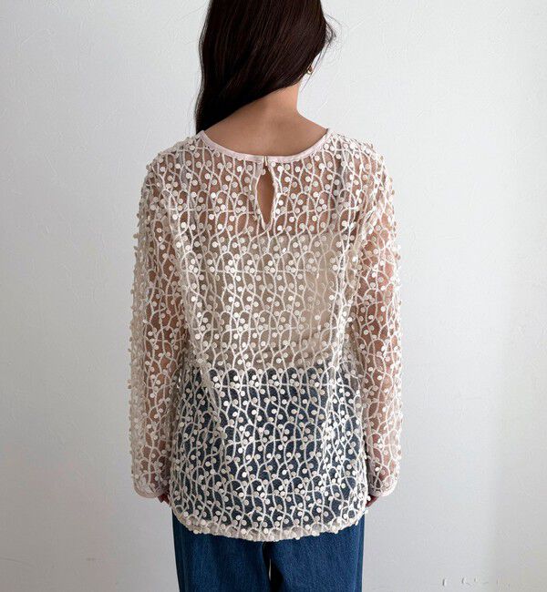 fredy emue「《セットアップ対応》フォーカスドット刺繍プルオーバー」|シャツ・ブラウス|