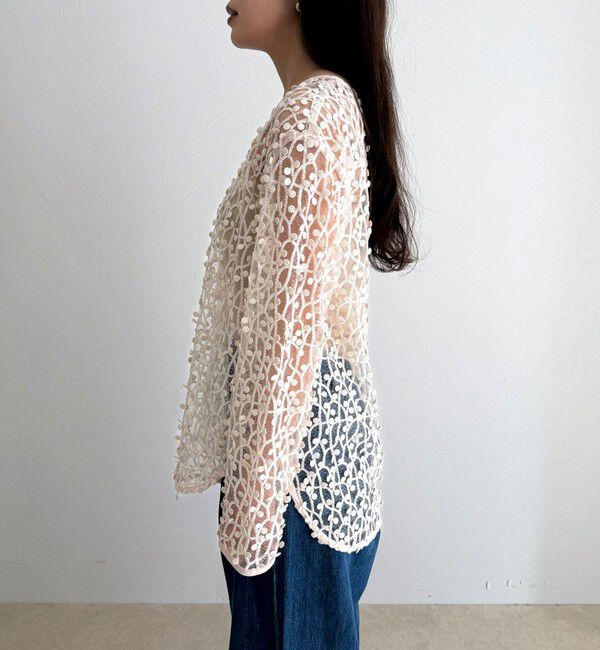 fredy emue「《セットアップ対応》フォーカスドット刺繍プルオーバー」|シャツ・ブラウス|