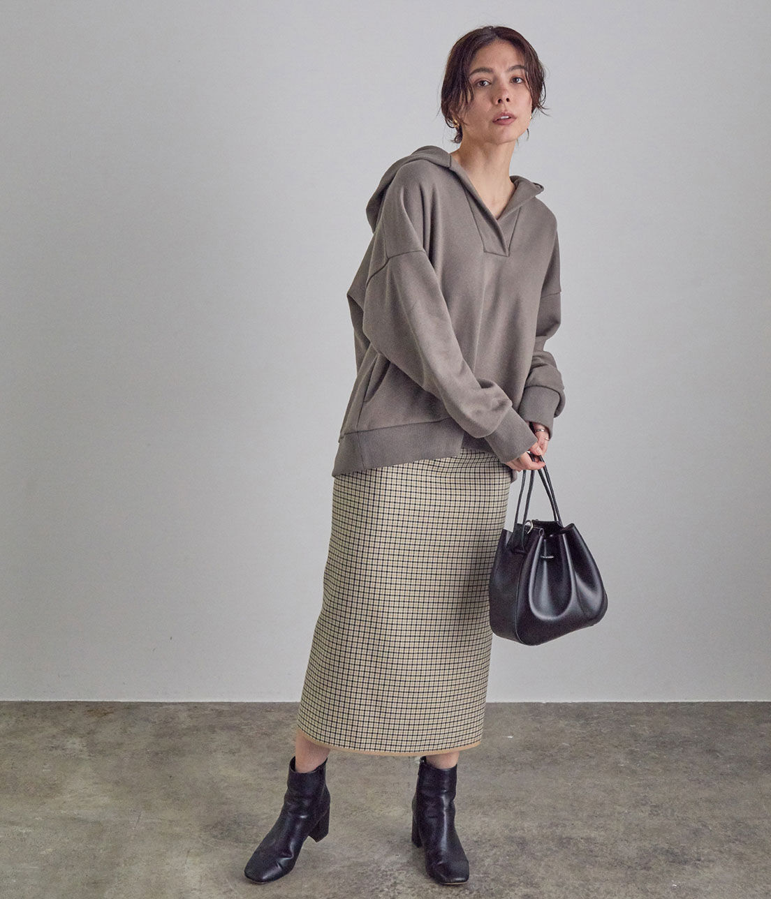 SALON adam et rope'「スキッパー裏毛フードパーカー」|パーカー|