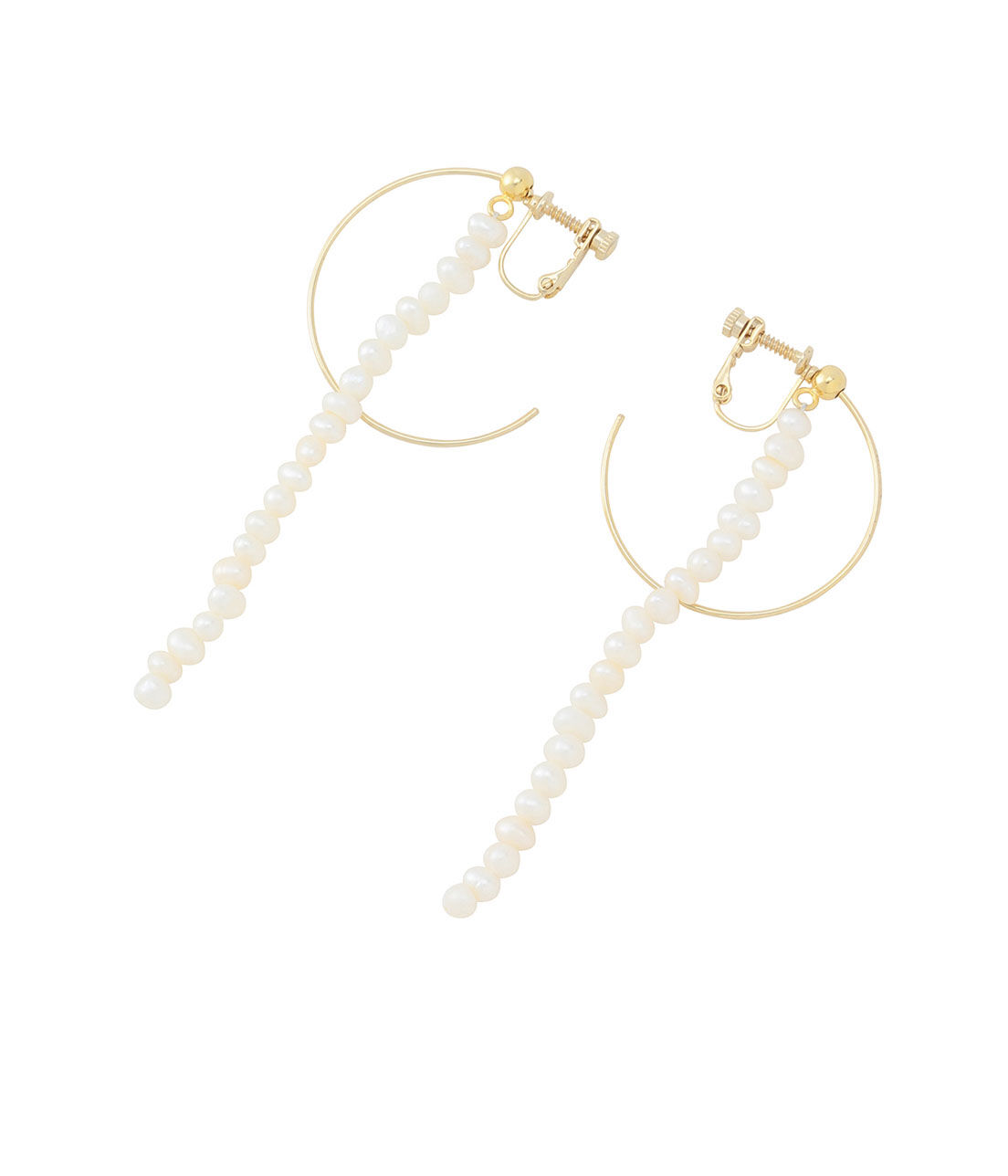 SALON adam et rope'「【SALONオリジナルBOX付き】14KGFフープイヤリング」|イヤリング|