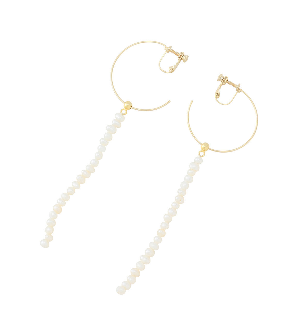 SALON adam et rope'「【SALONオリジナルBOX付き】14KGFフープイヤリング」|イヤリング|