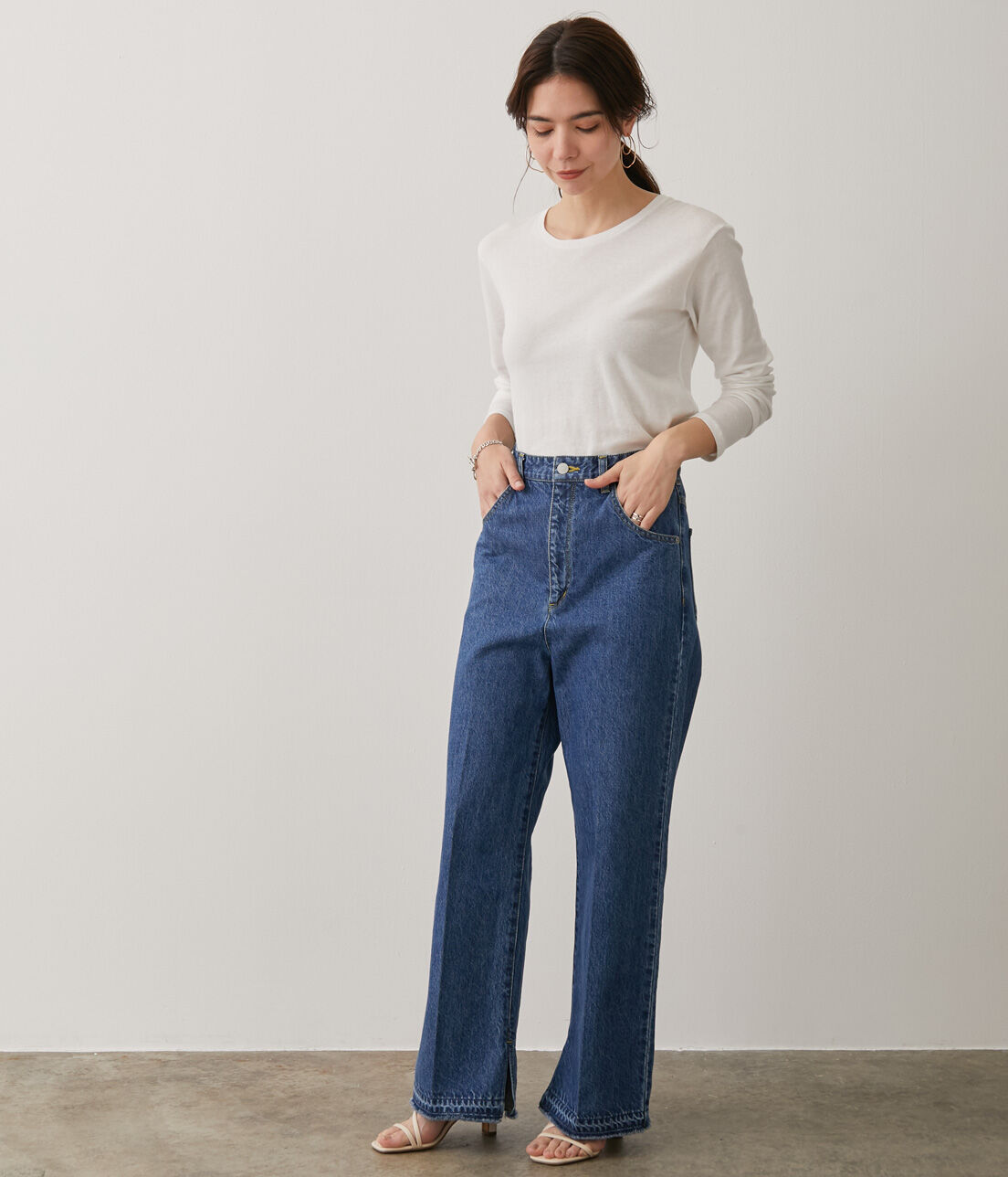 SALON adam et rope'「【Smile Cotton】クルーネックプルオーバー」|Tシャツ・カットソー|