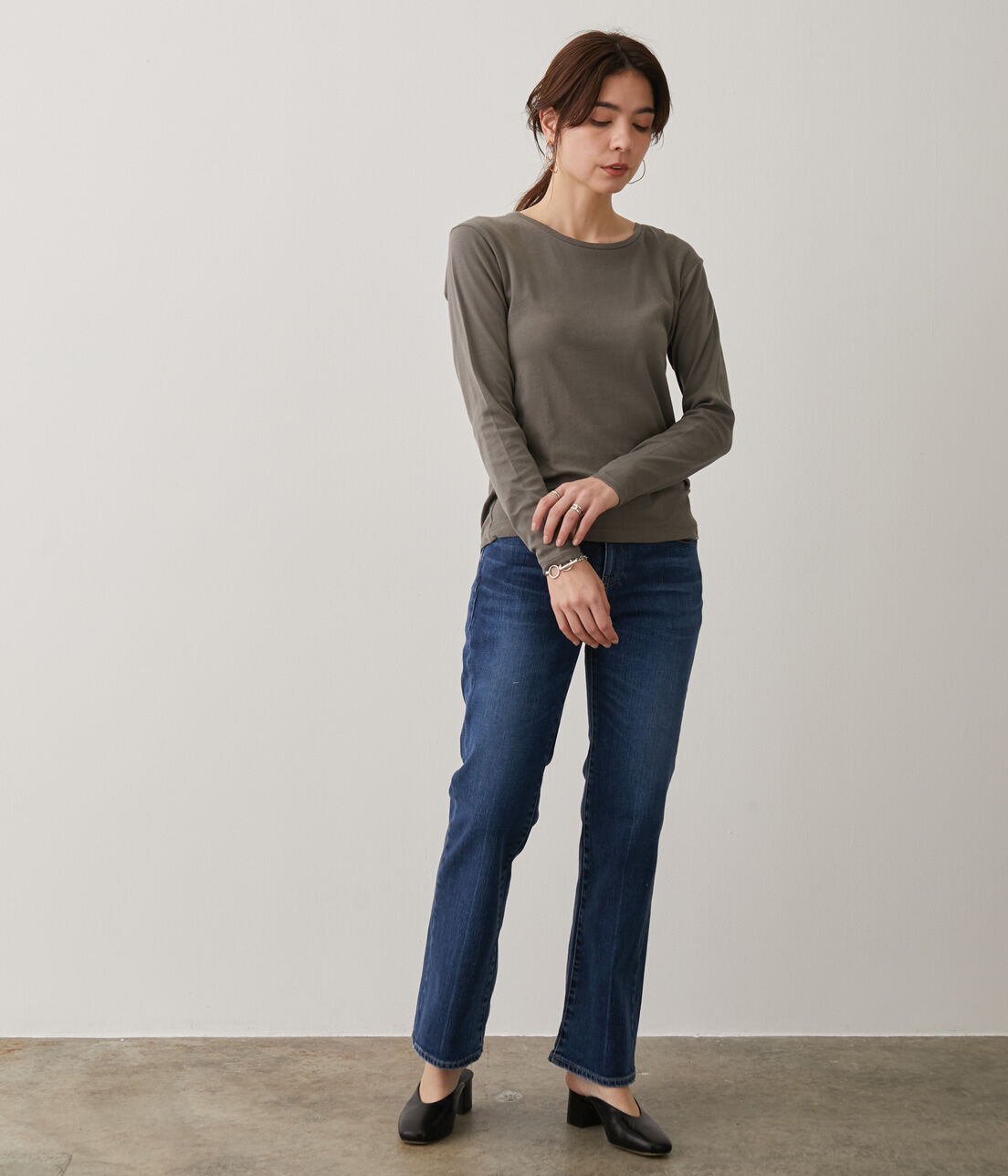 SALON adam et rope'「【Smile Cotton】クルーネックプルオーバー」|Tシャツ・カットソー|