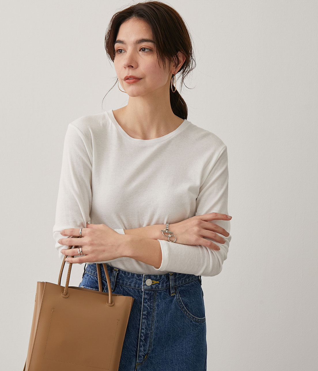 SALON adam et rope'「【Smile Cotton】クルーネックプルオーバー」|Tシャツ・カットソー|