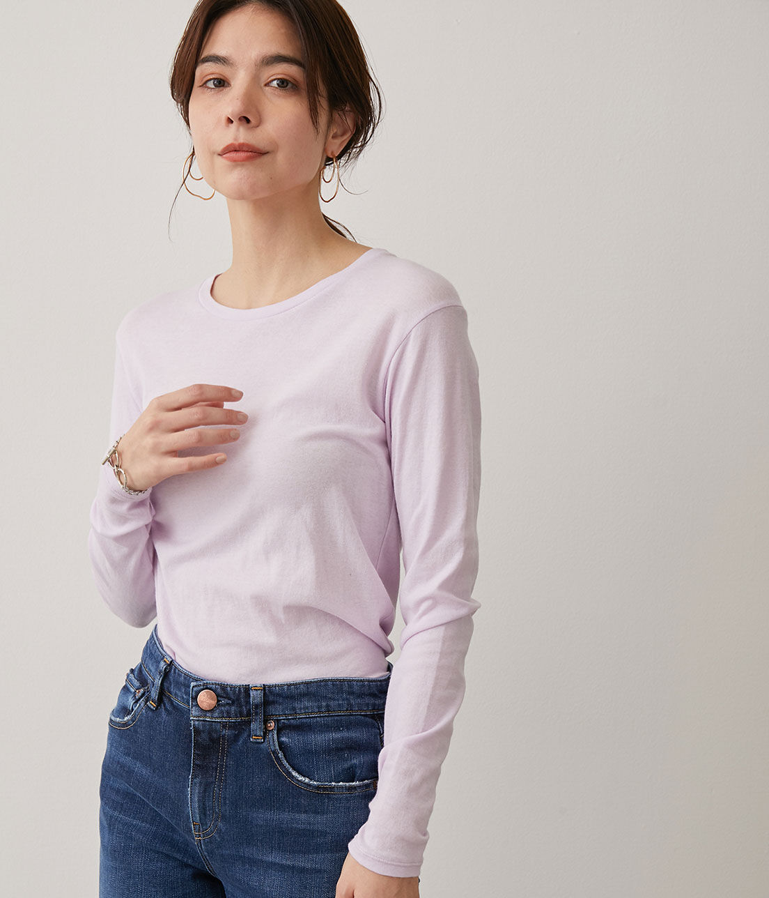 SALON adam et rope'「【Smile Cotton】クルーネックプルオーバー」|Tシャツ・カットソー|