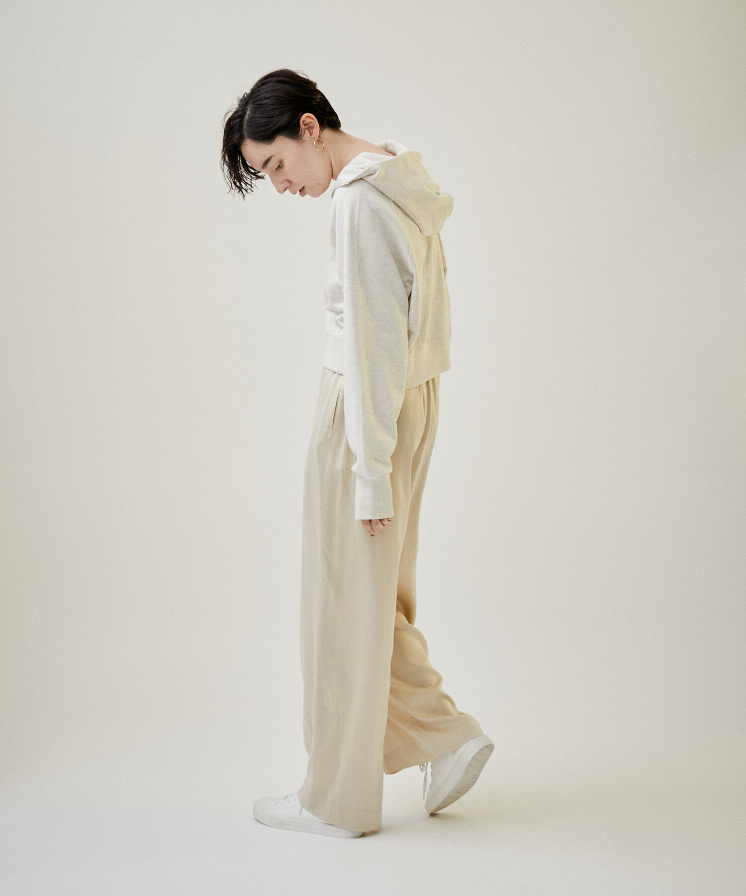 SALON adam et rope'「シルクイージーワイドパンツ【セットアップ対応・洗える】」|その他|