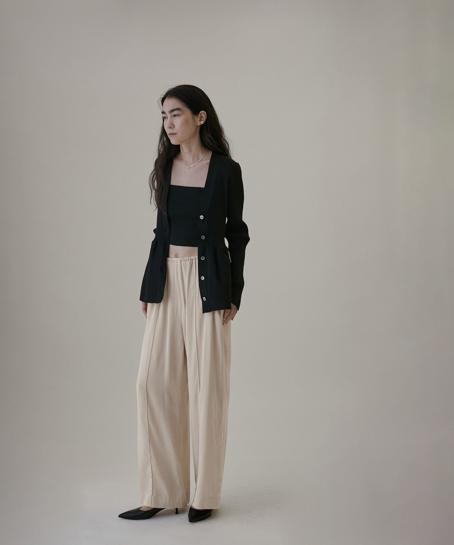 SALON adam et rope'「シルクイージーワイドパンツ【セットアップ対応・洗える】」|その他|