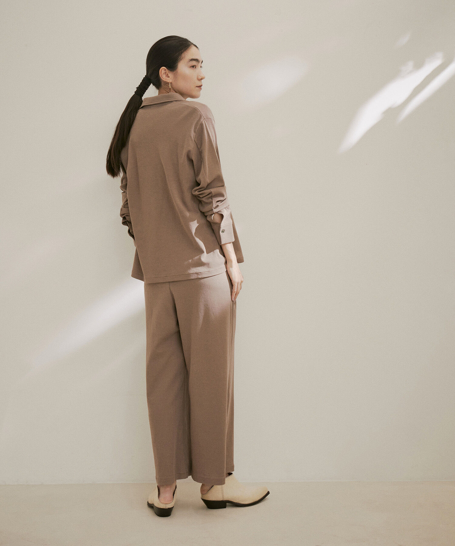 SALON adam et rope'「KINANポンチシャツ【洗える】」|シャツ・ブラウス|