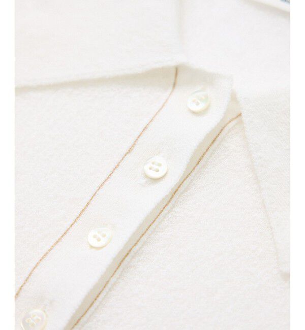 SALON adam et rope'「シアークレープクロップドポロシャツ」|ポロシャツ|