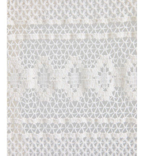 SALON adam et rope'「【WEB限定】コットンレースロングワンピース」|ワンピース|