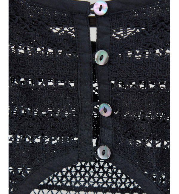 SALON adam et rope'「【WEB限定】コットンレースロングワンピース」|ワンピース|