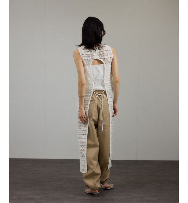 SALON adam et rope'「【WEB限定】コットンレースロングワンピース」|ワンピース|