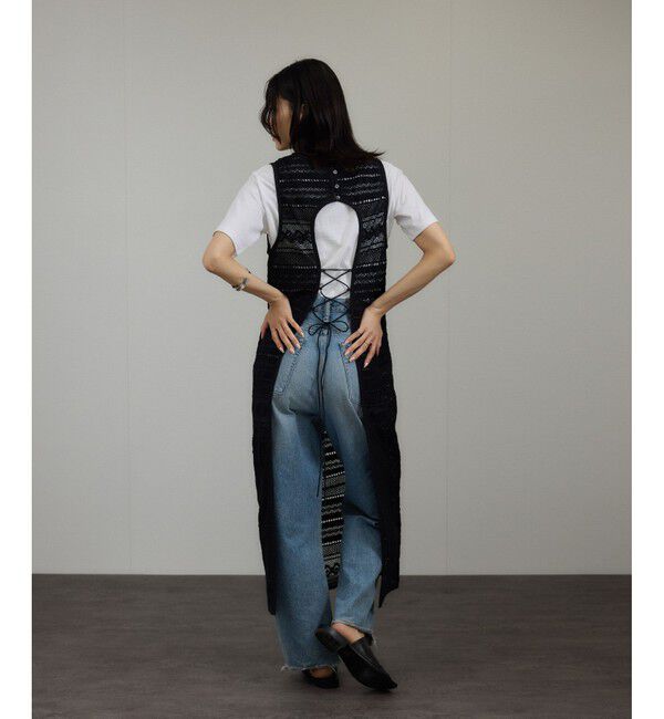 SALON adam et rope'「【WEB限定】コットンレースロングワンピース」|ワンピース|