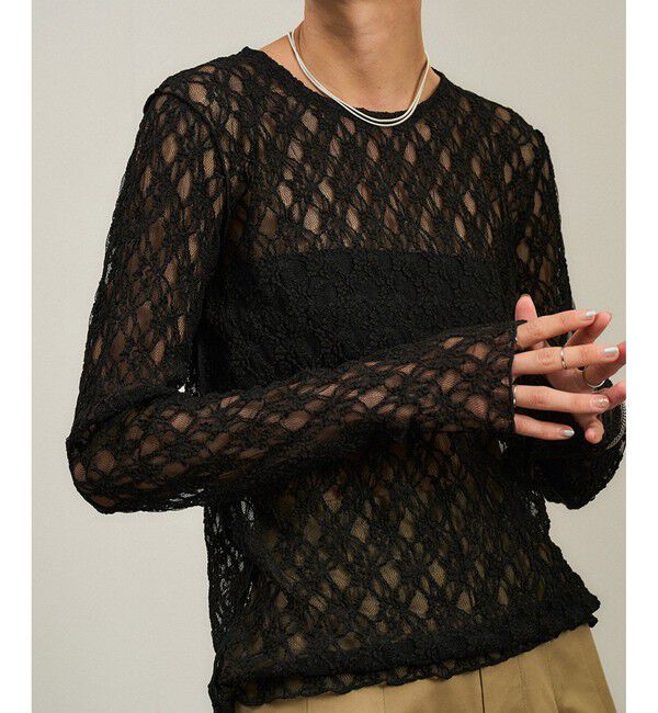 SALON adam et rope'「レースシアートップス［ストレッチ］」|その他|