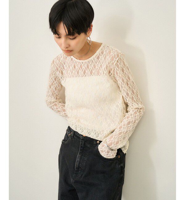 SALON adam et rope'「レースシアートップス［ストレッチ］」|その他|