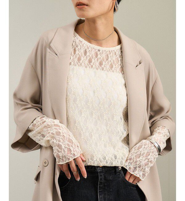 SALON adam et rope'「レースシアートップス［ストレッチ］」|その他|