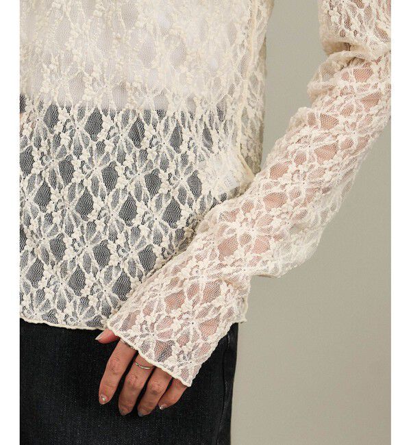 SALON adam et rope'「レースシアートップス［ストレッチ］」|その他|