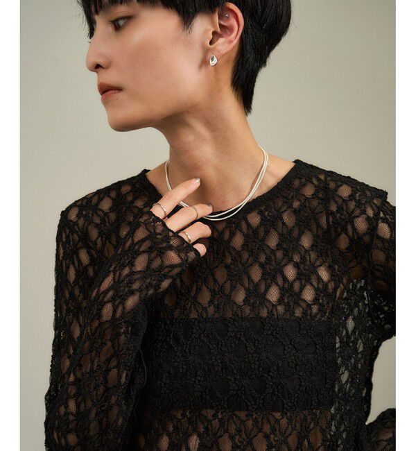 SALON adam et rope'「レースシアートップス［ストレッチ］」|その他|