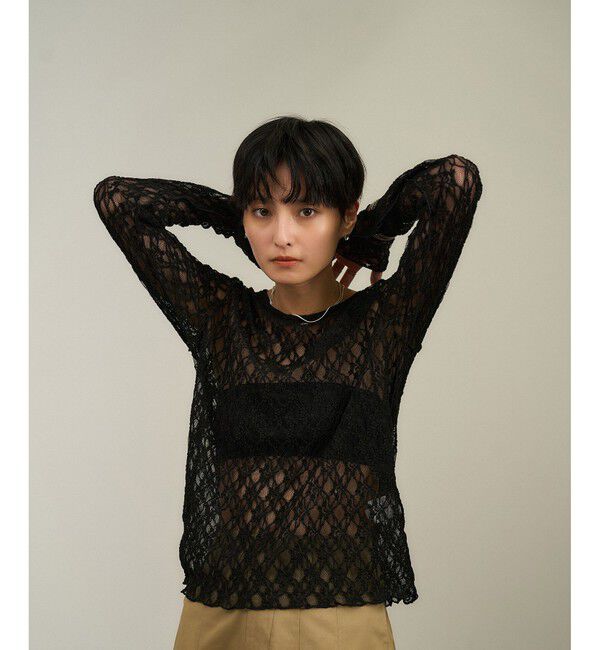 SALON adam et rope'「レースシアートップス［ストレッチ］」|その他|