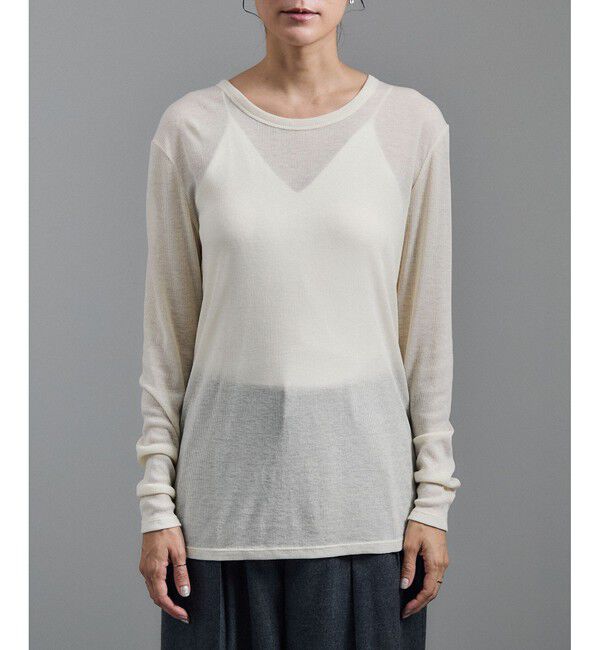 SALON adam et rope'「【WEB限定】シアーウールロングスリーブブルオーバー」|Tシャツ・カットソー|