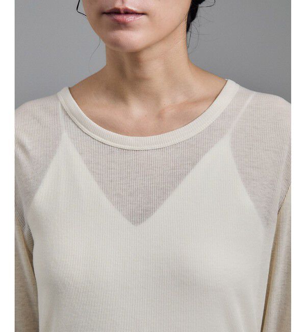 SALON adam et rope'「【WEB限定】シアーウールロングスリーブブルオーバー」|Tシャツ・カットソー|