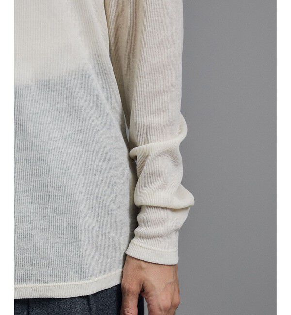 SALON adam et rope'「【WEB限定】シアーウールロングスリーブブルオーバー」|Tシャツ・カットソー|